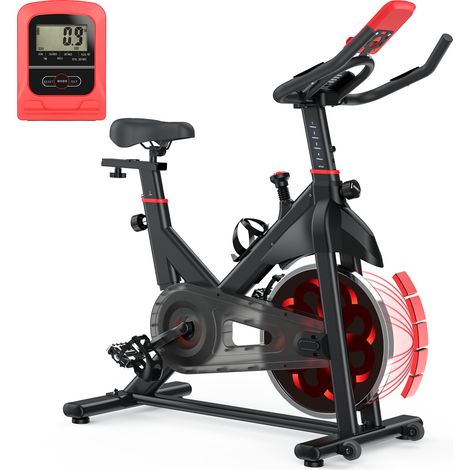 Doté d'un volant d'inertie plus lourd et plus fin, le vélo d'exercice Wowttrelax est un vélo d'exercice stationnaire à domicile avec une résistance 100 % réglable, un siège confortable et un écran LCD (1/5)