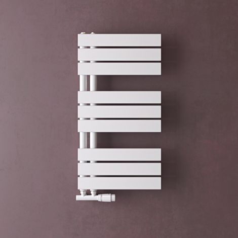doporro Badheizkörper Badheizung Handtuchheizkörper 76x40cm Handtuchtrockner Handtuchwärmer Seitenanschluss Weiß 324 Watt (1/5)
