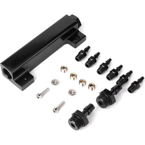 Collecteur à vide, régulateur de pression de carburant, bloc d'admission à 6 ports, haute précision pour moteur de course automobile (1/5)