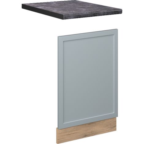 Panel frontal Fame-Line, Azul claro-gris, 45 cm , ET Antracita, Vicco