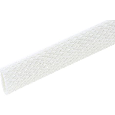 Gaine Tressée 10mm RS PRO, Naturel en Fibre de verre, 5m ( Prix pour sachet de 5 Mètres ) (1/2)
