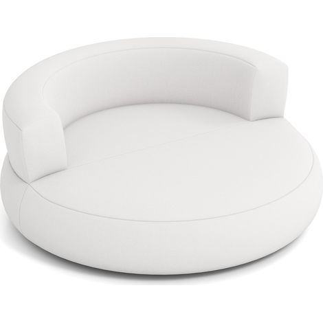 Canapé gonflable avec housse amovible, 142 cm, blanc