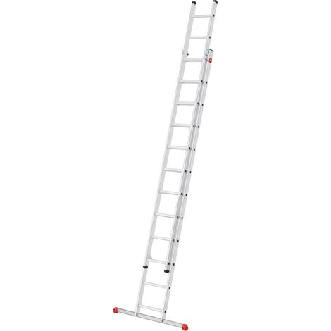 Hailo S80 ProfiStep duo, Aluminium-Schiebeleiter 2-teilig, 2x12 Sprossen (1/5)