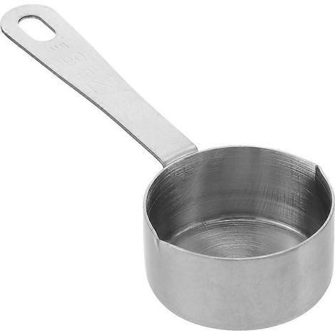 Stück Stielkasserolle, Küchenmesstopf, Edelstahl-Stielkasserolle, Kochutensil-16.50X7.00X3.50CM-Silver (1/4)