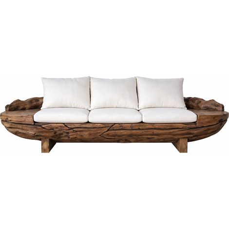 Sofa Raiz De Teca Reciclada 270X60X70 3 Plazas (1/5)