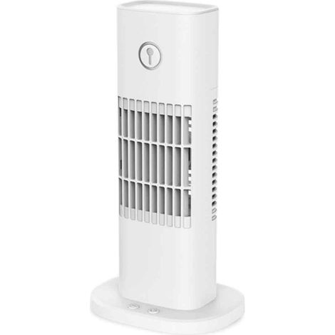Ventilatore a torre portatile per il raffreddamento dell'aria, ventilatore senza pale con funzione nebulizzante, ventilatore nebulizzatore ricaricabile, umidificatore a nebulizzazione USB, design comp (1/5)