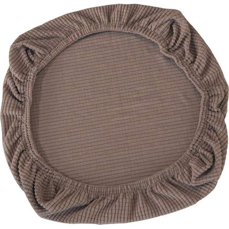 Housses de siège extensibles et amovibles pour chaises de bureau, chaises de salle à manger, décoration de mariage (marron) (1/5)