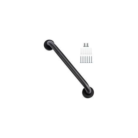 Barra de apoyo para bañera, asa de equilibrio de seguridad, manija de seguridad para bañera para personas mayores y discapacitadas, 40 cm, negro mate (1/5)
