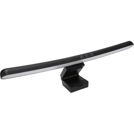 Barre d'éclairage incurvée pour écran - Dimmable, 3 températures de couleur, contrôle tactile, USB-C - Lampe de bureau pour ordinateur (1/5)