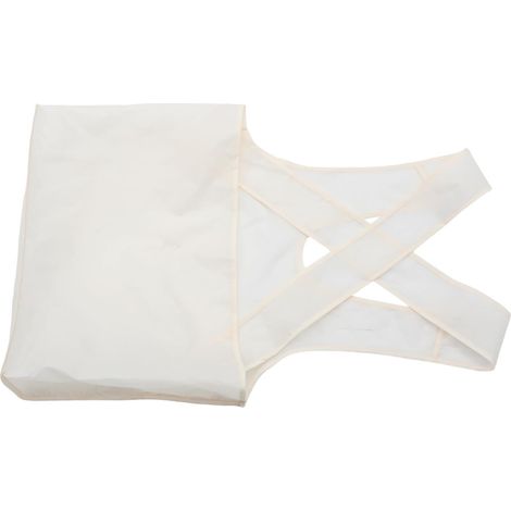 Tablier de Séchage de Vêtements Tissu Confortable Portable sans Manches avec Grosse Poche Blanche Jardinage Buanderie (1/5)
