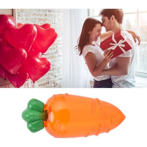 10 scatoline trasparenti arancioni a forma di carota per caramelle, ideali come bomboniere per matrimoni. (1/5)