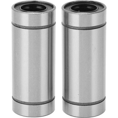 Lot LM16LUU Roulement Linéaire Allongé Haute Torsion Silencieux pour Machine CNC, Palier à Billes de Précision, 2 Pièces (1/5)