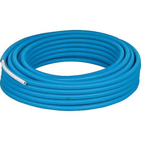 Tube multicouche PEXAL 20x2mm, rouleau de 50m dans tube de protection bleu