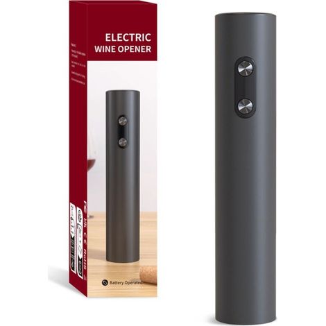 Tire-bouchon électrique alimenté par batterie, un seul bouton pour ouvrir, facile à utiliser, peut être utilisé comme cadeau (1/4)