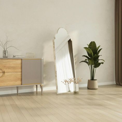 Miroir plein pied arche décorative, effet marbre 160 cm CODY (1/5)