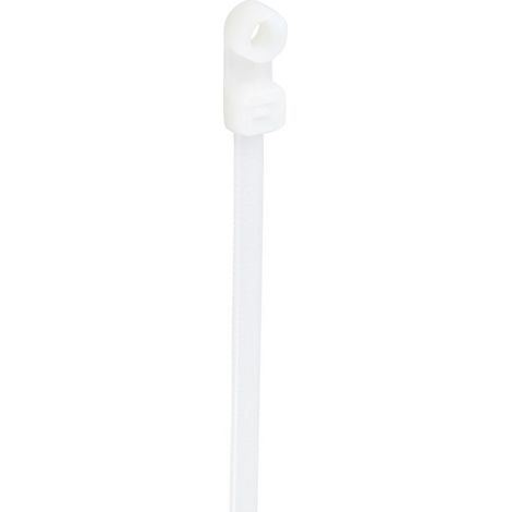 TRU COMPONENTS TC-12814164 Kabelbinder 370 mm 4.8 mm Natur mit Schraubsockel, chemische Beständigke
