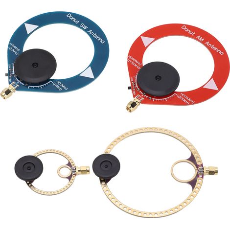 4 mini émetteurs-récepteurs annulaires UHF VHF AM SW avec antenne boucle pour la radiodiffusion en ondes courtes (1/5)