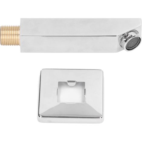 Robinet de Baignoire Laiton Monté au Mur, Embout G1/2 Rectangulaire pour Salle de Bain (1/5)