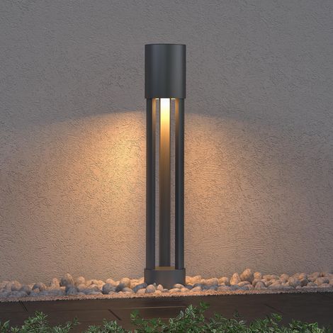 Mai & Mai Außenleuchte ⌀120xH700mm IP65 Wegeleuchte Außen  Pollerleuchte für Garten, 3000K Stehlampe Gartenlampe  Außenlampe Standleuchte Sandgrau dunkel 10W NeoForge