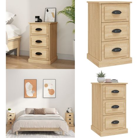 Nachttisch Sonoma-Eiche 39x39x67 cm Holzwerkstoff - Holz Nachttisch - Holzwerkstoff Nachttisch (1/5)