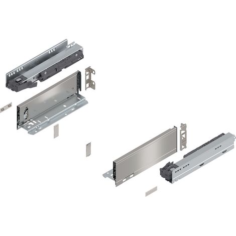 Blum Legrabox pure H M Schubladenschienen Set 1 Paar, 40kg 270mm Tip On Vollauszug, inox