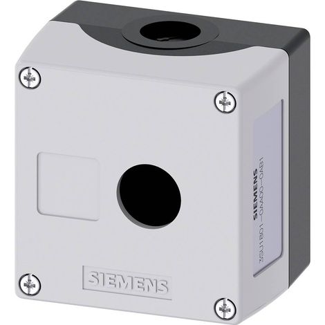 Siemens 3SU1801-0AA00-0AB1 3SU18010AA000AB1 Boîtier vide 1 emplacement (L x l x H) 85 x 85 x 64 mm sans inscription gri (1/2)