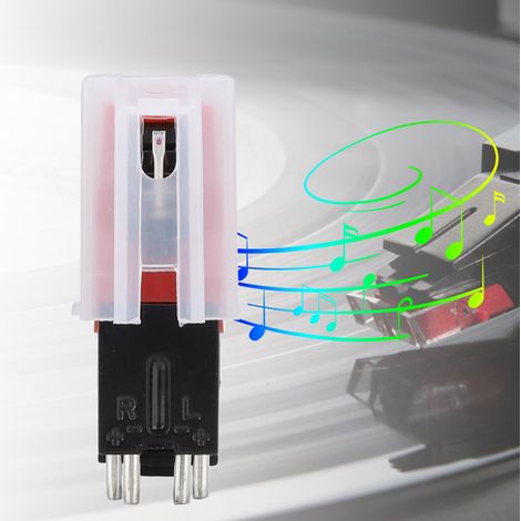 Stylet Double Pointe Diamant pour Platine Vinyle - Aiguille Stéréo USB Lecteur