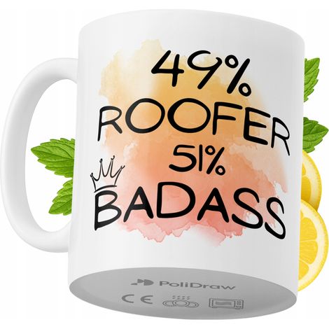 Lustige Kaffeetasse für Dachdecker mit witzigem Textdesign – ideal für Geburtstage, Namenstage, Feiertage und besondere Anlässe. Hochwertige Tasse für Zuhause, Büro und Arbeit. Farbe: Weiß, 330 ml.