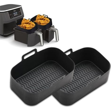 Moule en silicone - Accessoires Air Fryer - 2pcs - Réutilisable - Antiadhésif - Résistant à la chaleur (1/4)