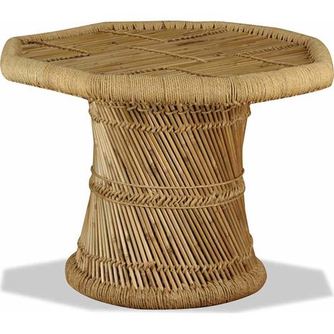 Maison Exclusive - Couchtisch Bambus Achteckig 60x60x45 cm (1/5)