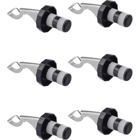 Bouchon de bouteille en silicone, bouchon extensible manuel pour bouteille de boisson, bouchon de bouteille de vin (1/5)