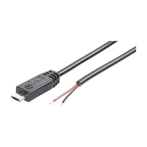 Câble confectionné Micro USB-B mâle avec extrémités ouvertes BKL Electronic 10080100 mâle, droit 1.8 (1/2)