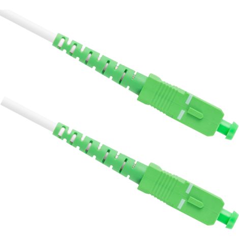 Cordon de brassage à fibre optique blanc Lanberg SM SC/APC-SC/APC SIMPLEX 3,0 mm LSZH G657A2 de 20 m (1/5)