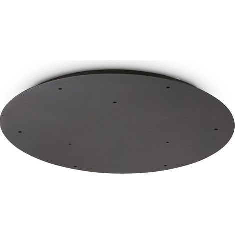 Ideal Lux Rosone 9 fori Collezione ROSONE nero metallo