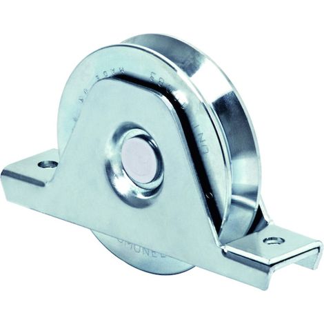 Galet sur support intérieur à gorge en V avec 1 roulement 335 V diamètre 90 mm - FRATELLI COMUNELLO