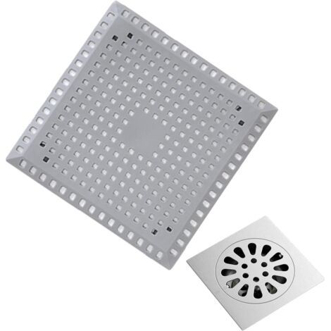 Couvercle De Drain De Douche en Maille, Attrape Cheveux Douche, Bouchon De À Ventouse en Silicone, Bouchon De Àsilicone pour Sol, Accessoires De Salle De Bain (1/5)