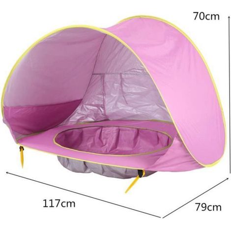 Tente De Plage - Tente De Jeu Pour Bébé - Protection Anti-Uv 50+ - Pour Enfants De Moins De 3 Ans - 1 Pièce (1/4)