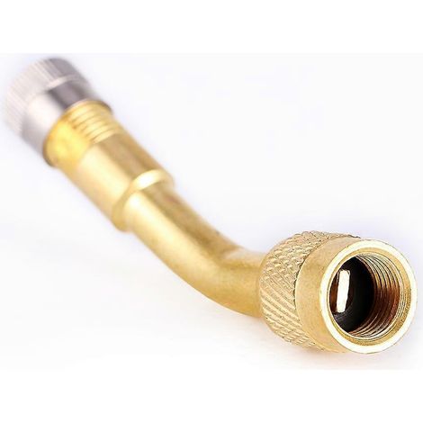 Adaptateur d'extension de valve de pneu coudé à 135 degrés (1x) pour moto, voiture, camion