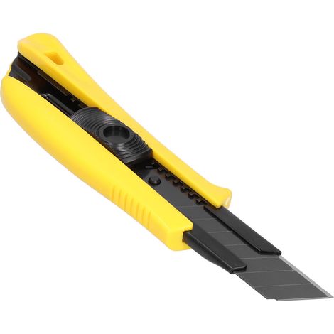 Cutter 22mm à Lame Rétractable en Acier, Sécurité Automatique pour Découpe Carton et Loisirs Créatifs (1/5)
