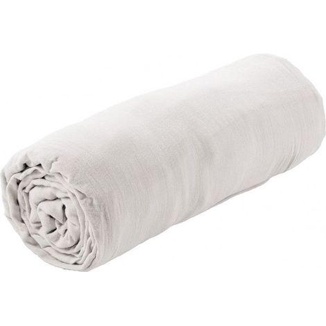 OUREA - Drap Housse 140x200cm Gaze de Coton Chantilly