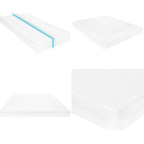 Matratze 160 x 200 cm 7 Zonen PU Schaum 16 cm H2 H3 - Matratze - Doppelbett Matratze - Schaumstoffmatratze - 7-Zonen-Matratze - Orthopädische Matratze - Home & Living (1/5)