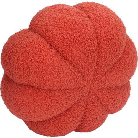 Peluche Citrouille Douce et Moelleuse, Coussin Citrouille Mignon et Original pour Décoration Intérieure Halloween, Noël et Maison Rouge (1/5)