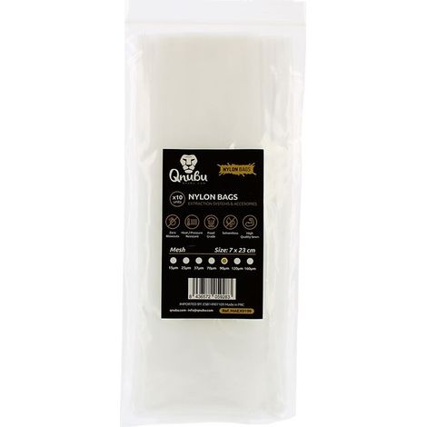 Lot de 10 sacs filtrants en nylon pour extraction - 90 microns 7x23cm