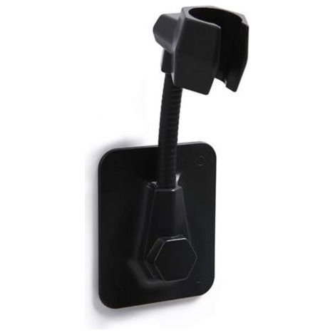 Support Douchette Mural Support pour Pommeau de Douche Réglable Auto Adhésif Support Douche Plastique Universel Support de Pommeau de Douche Sans Perçage Support Mural Accessoire Douche Noir (1/5)