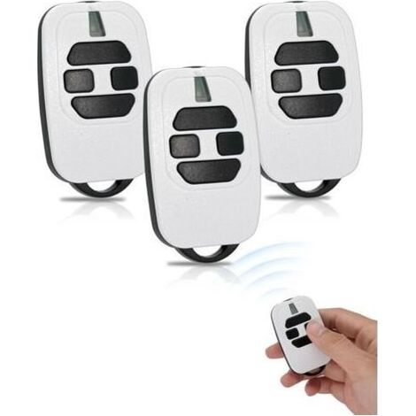 Télécommande 4 canaux 433,92 MHz pour portails et portes de garage – Récepteur compatible avec systèmes GTI4, GTI2, GT2/4, Mio TR2/4, TR2N/4N – Avec signal sonore (3 unités) (1/5)