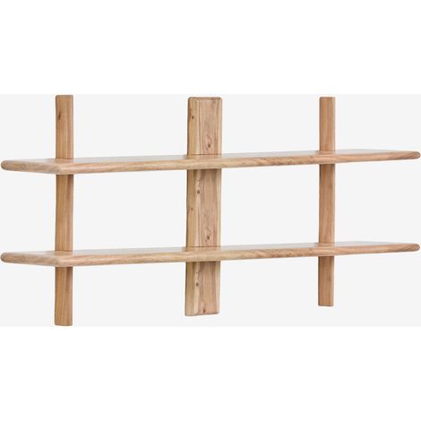 Libreria da parete ↔︎120 cm in legno di acacia Erisu SKLUM            