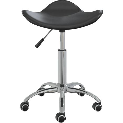 Chaise pivotante à manger Chaise de cuisine Noir Similicuir (1/5)