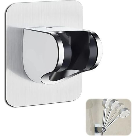 Duschhalterung ohne Bohren, wandmontierte Handbrausehalterung, geeignet für Wände, Badezimmer und Toiletten. (1/5)