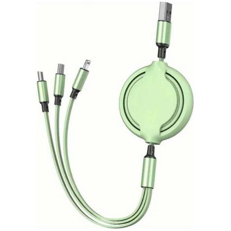 QORVA-Câble de charge trois en un 66 W charge ultra rapide