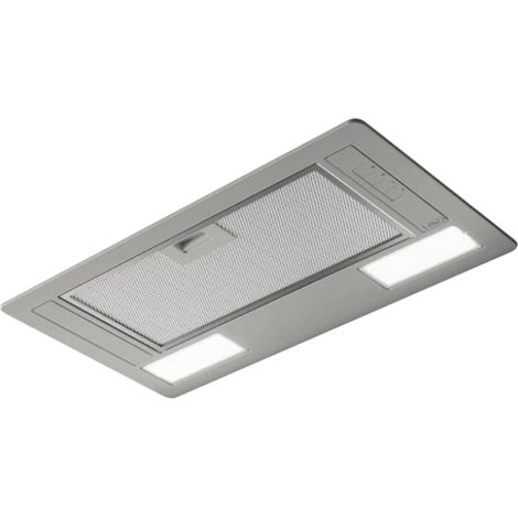 Elica – Hotte décorative encastrable 60 cm – Inox – Extraction – Débit d'air max 365 m3/h – Niveau sonore max 66 dB – Commande tactile – Éclairage LED
